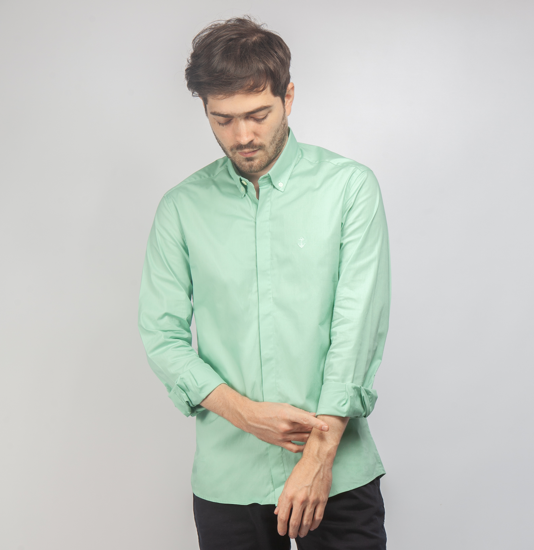 Esprit N SUS S POPL Camisa Pastel Green/verde Claro Jaspeado |  