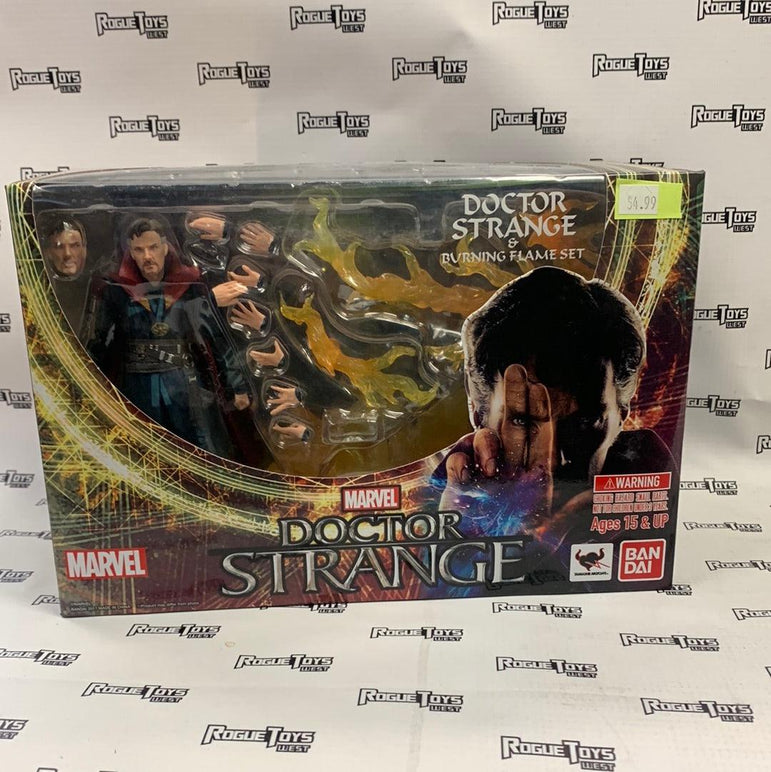 Bandai s.h.figuarts marvel dr. strange and burning flame set