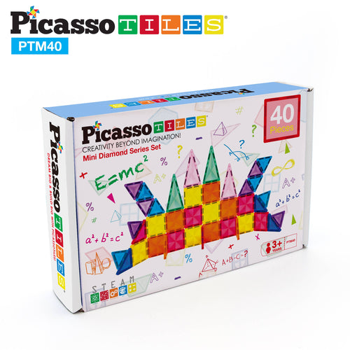 PicassoTiles Double-Sided Magnetic Drawing Board 12x10 Upper Lower Cas