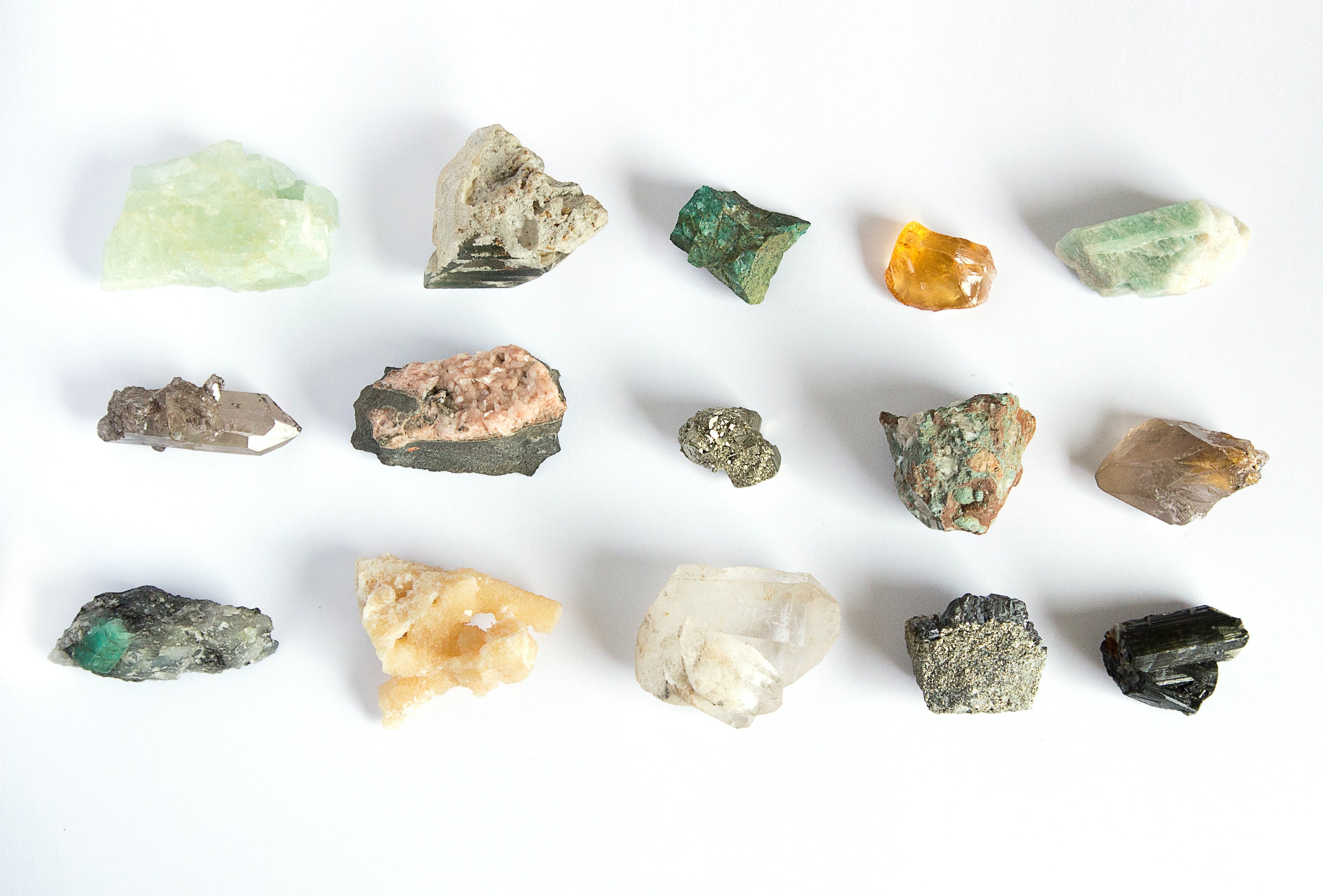 Different types of crystals