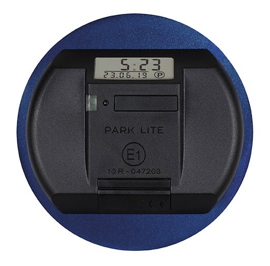 OK Cars - Park Lite Parkscheibe elektrisch mit Zulassung nach STvO -  Vollautomatische Parkuhr mit Batterie & Montage Zubehör - Digitale  Parkscheibe