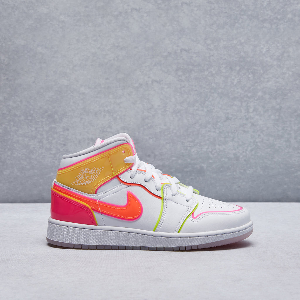 jordan 1 mid edge glow grade school