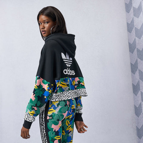 adidas women's her studio london cropped cotton hoodie