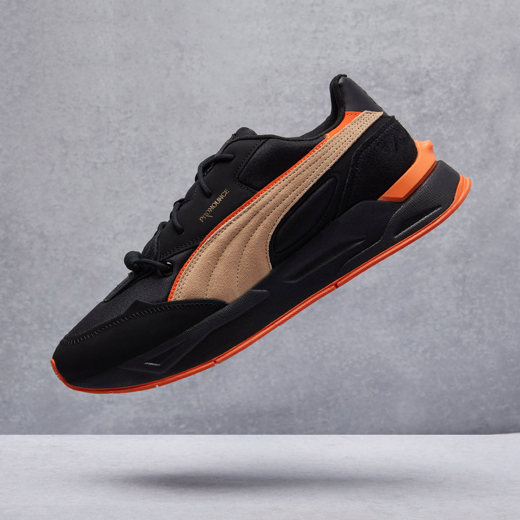 black and orange puma shoes
