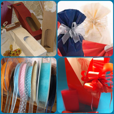 sacchetti shopper nastri scatole accessori di articoli per confezioni regalo e bomboniere