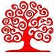 albero della vita colore rosso