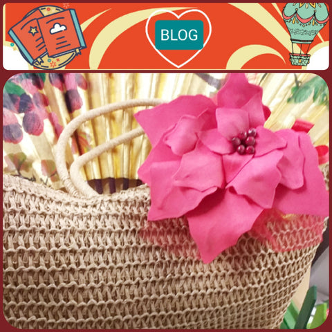 idee fai da te blog borse di paglia da decorare con fiori fommy gomma eva crepla