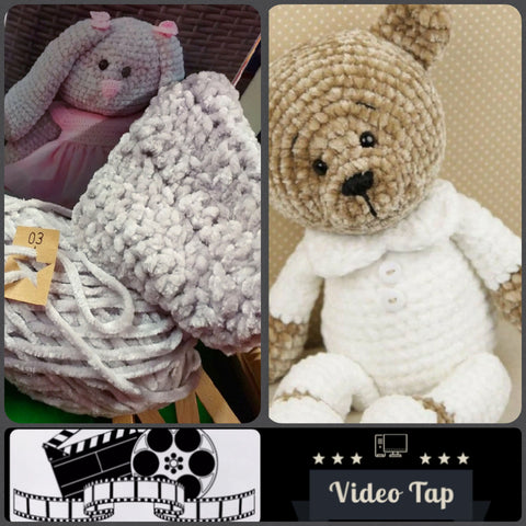 video tap foto tutorial amigurumi coniglietta pasquale orsacchiotto lana ciniglia filato uncinetto lavori maglia
