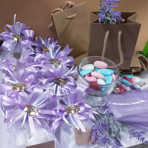 lavanda colore e piantine finte artificiali rametti per decorazioni bomboniere confettata fai da te