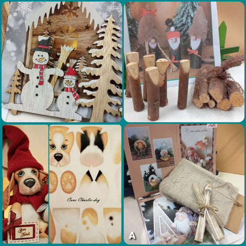 shop online vetrina decorazioni natalizie fai da te bambole pupazzeria villaggio Natale legno