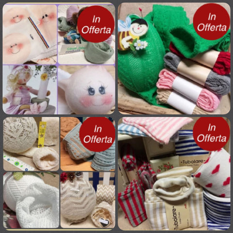 offerte negozio online tessuto tubolare maglia elastica per cucito creativo bambole pupazzi gnomi fate elfi del bosco