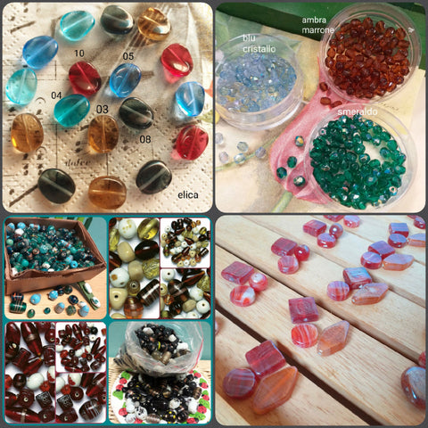 cristalli perline perle pendenti charms vetro cristallo kit offerte negozio vendita online