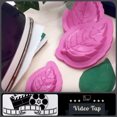 video tap come creare con stampi fiori foglie fommy tecnica gomma crepla termomodellabile