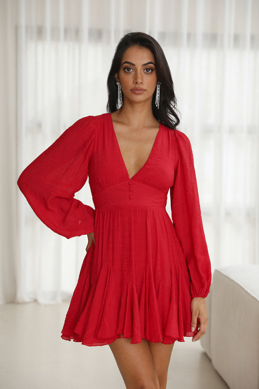 Red Long Sleeve Dresses | Shop Dresses Online - Hello Molly Hello Molly