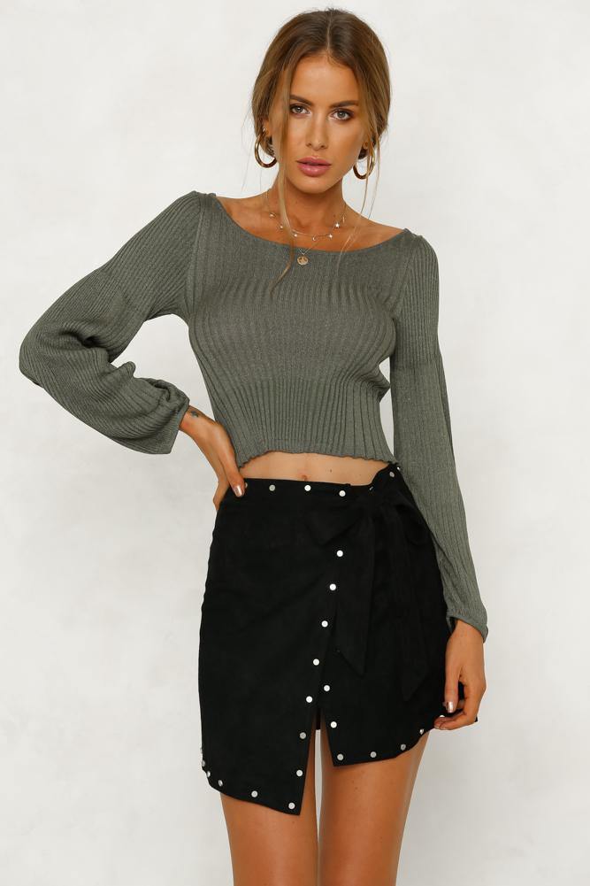 Through With It Skirt Black | Hello Molly