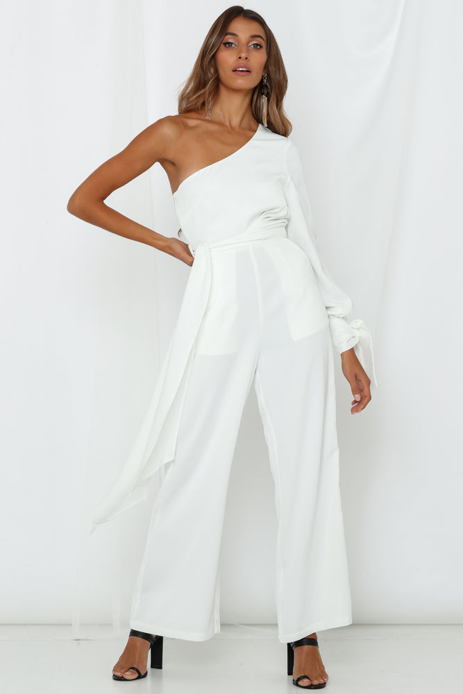 PREM THE LABEL Cowgirl Jumpsuit White | Hello Molly