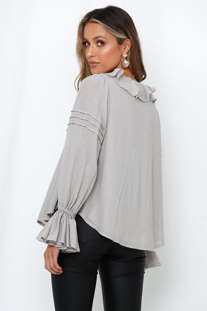 Soledad Blouse Grey - Image 5