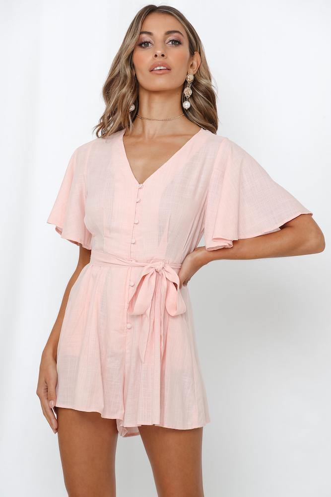 I Want It All Romper Pink | Hello Molly