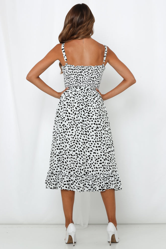 Party Crashers Midi Dress White - Image 4