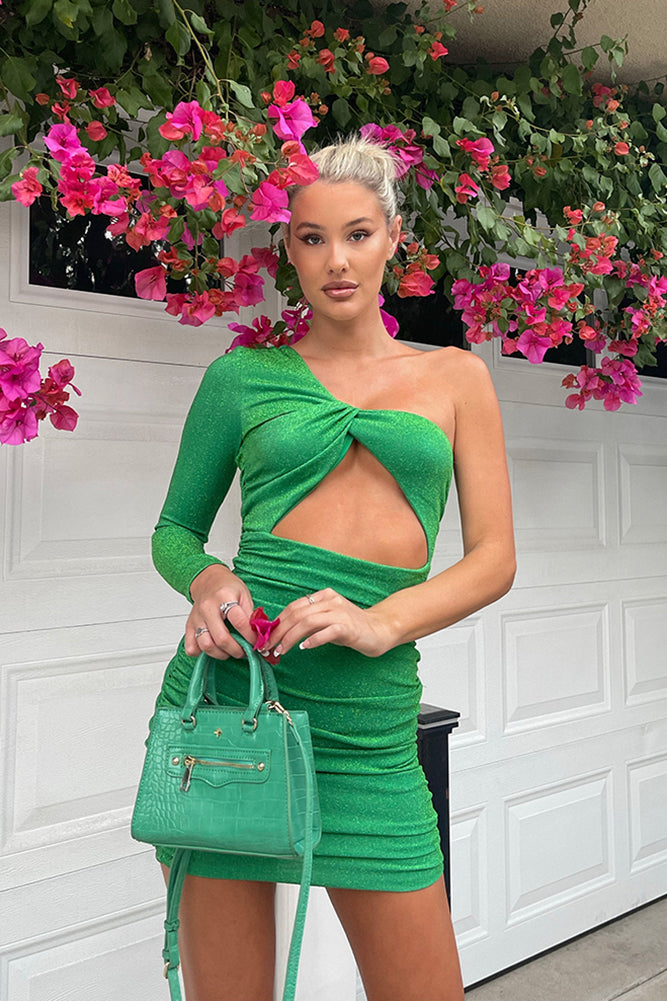 Champagne Green Mallow Party Wear