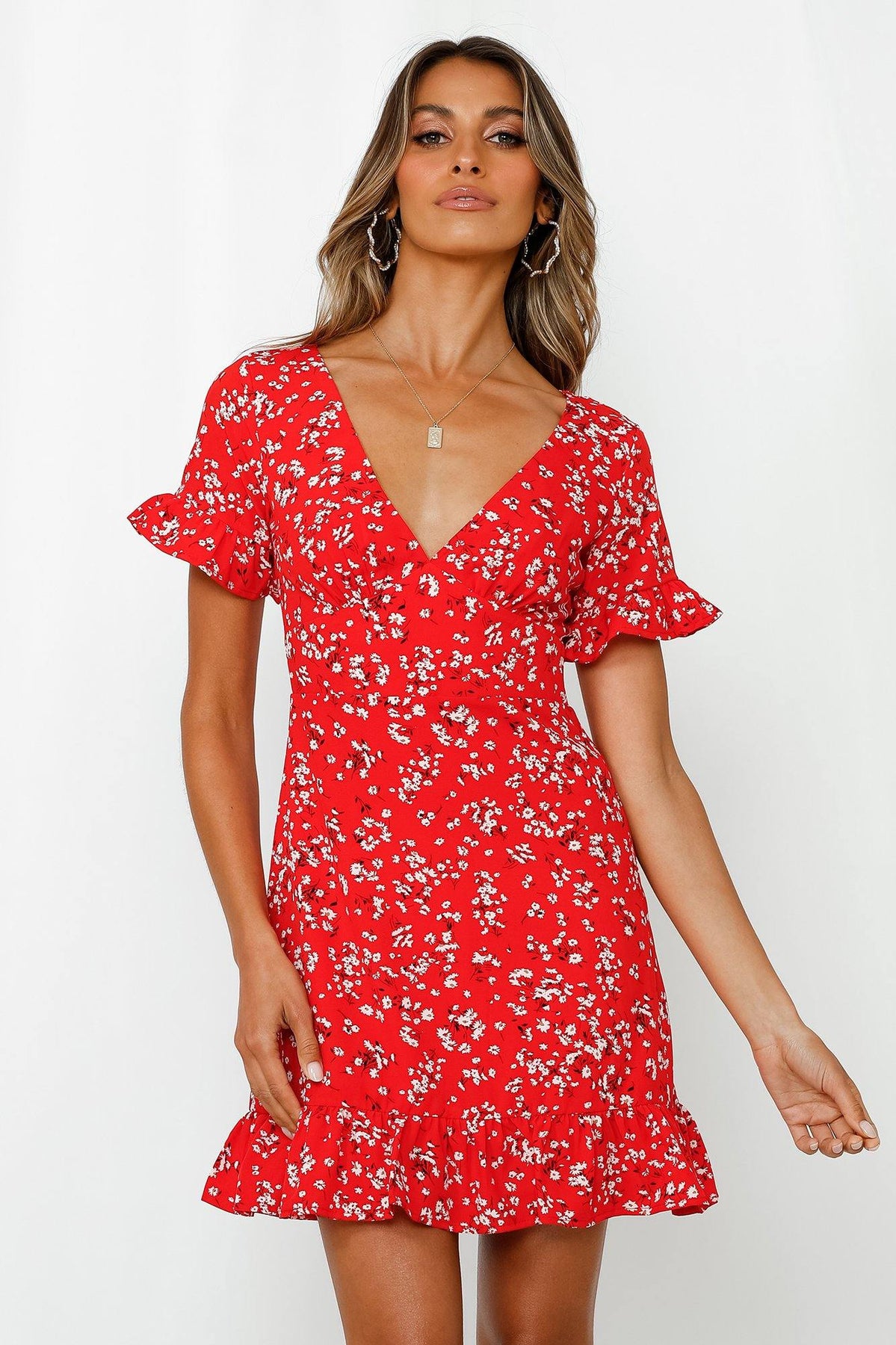 Kiss Emojis Dress Red | Hello Molly