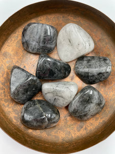 Tourmalinated Quartz Tumbled Stone