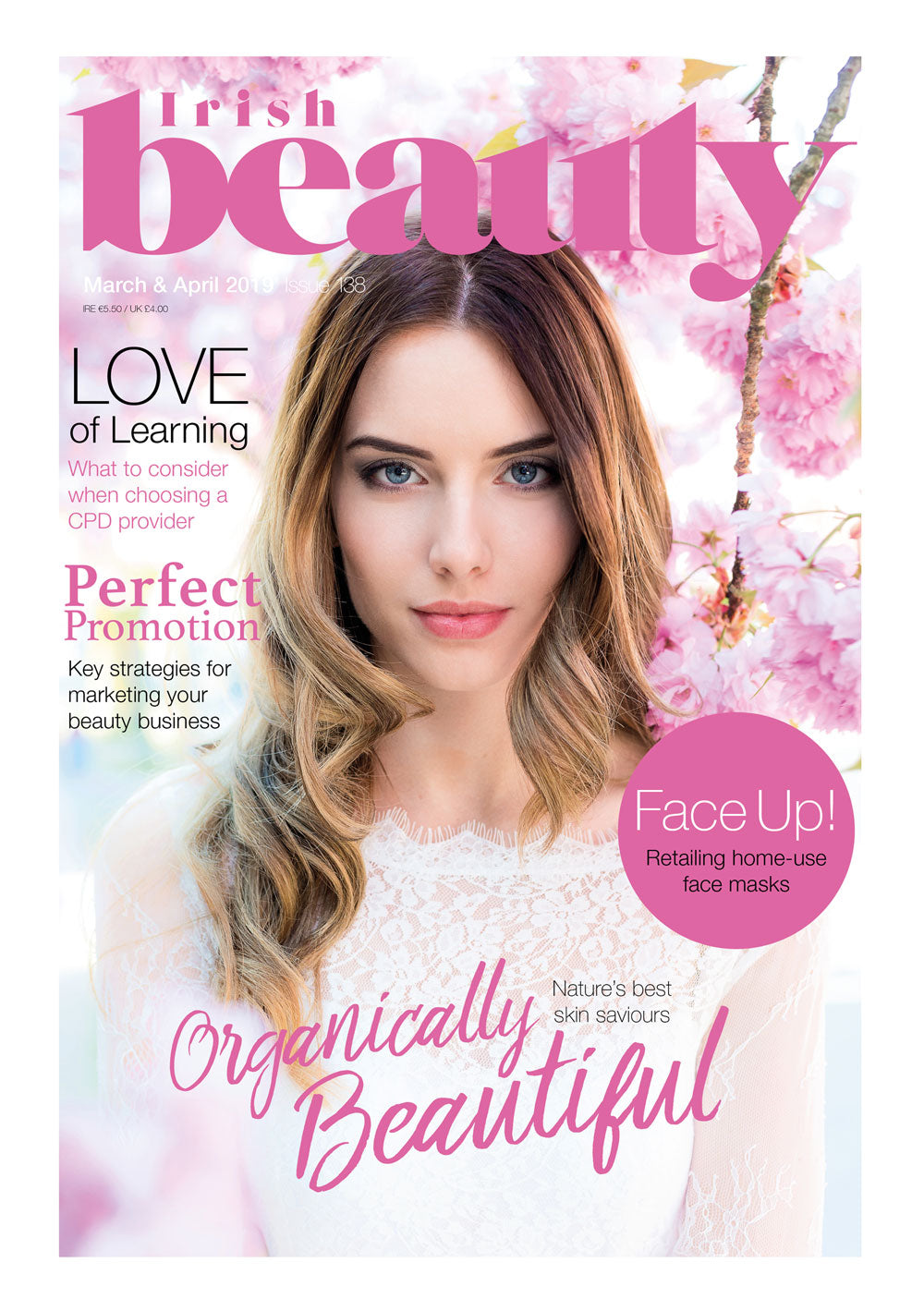 Liz Mckeon featured in Irish Beauty Magazine