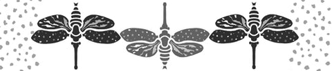 The Moths Stencil from Sproule Studios has two different kinds of moths for painting.