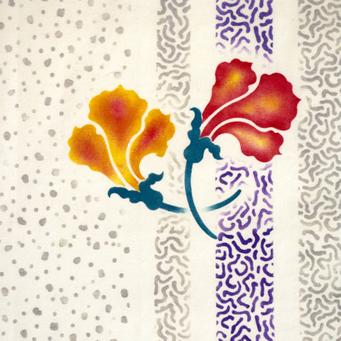 The ink Splotches Stencil from Sproule Studios creates great background interest.