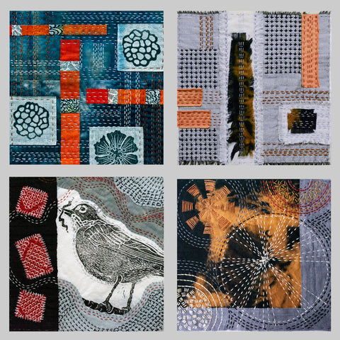 Examples of Japanese Boro Stitching by April Sproule