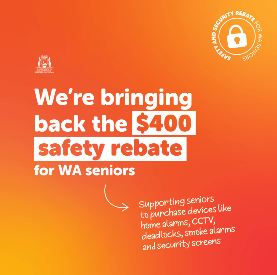 WA Seniors Card Can Get A Rebate Of Up To 400 For Home Security 