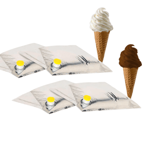 Image of a bag of liquid soft serve mix