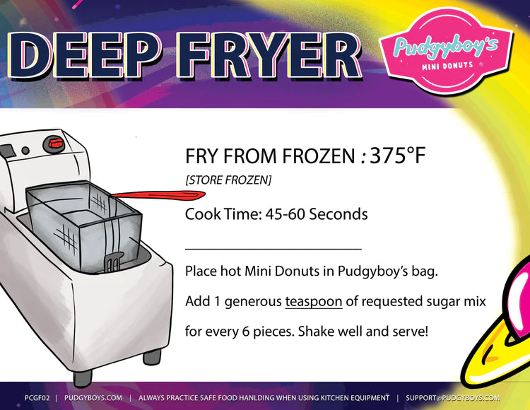 Deep Fryer Cooking Instructions for Mini Donuts and Mini Churros Canada
