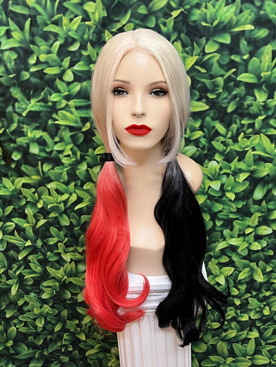 pigtail lace front wig