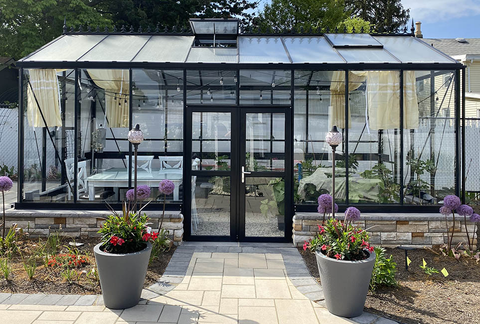 Drop door kit for Victorian greenhouses