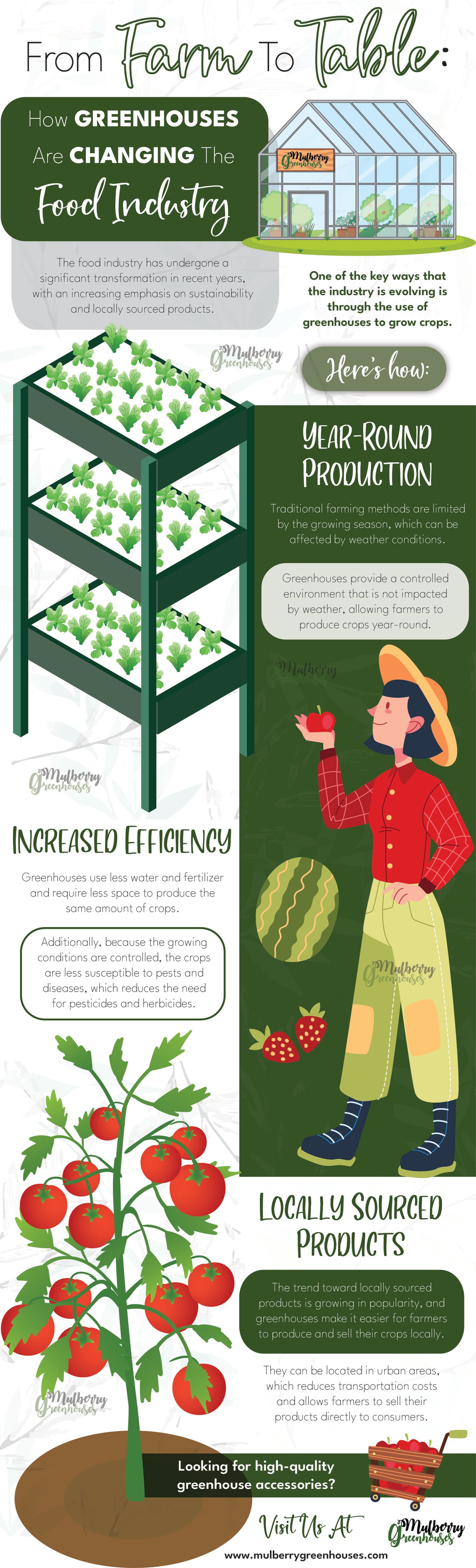 From Farm to Table: How Greenhouses are Changing the Food Industry - Infograph