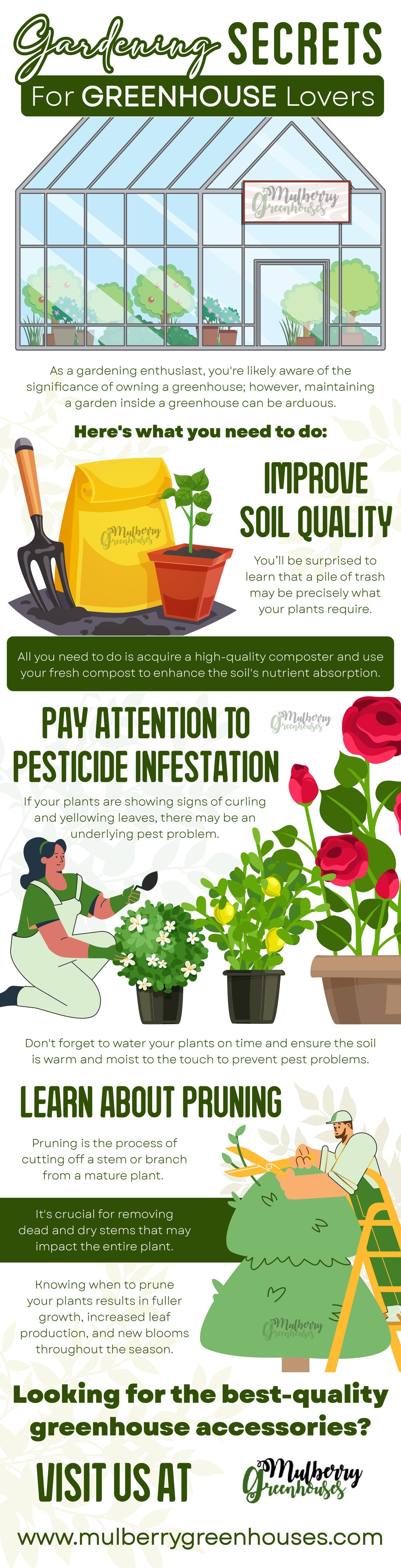 Gardening Secrets for Greenhouse Lovers - Infograph