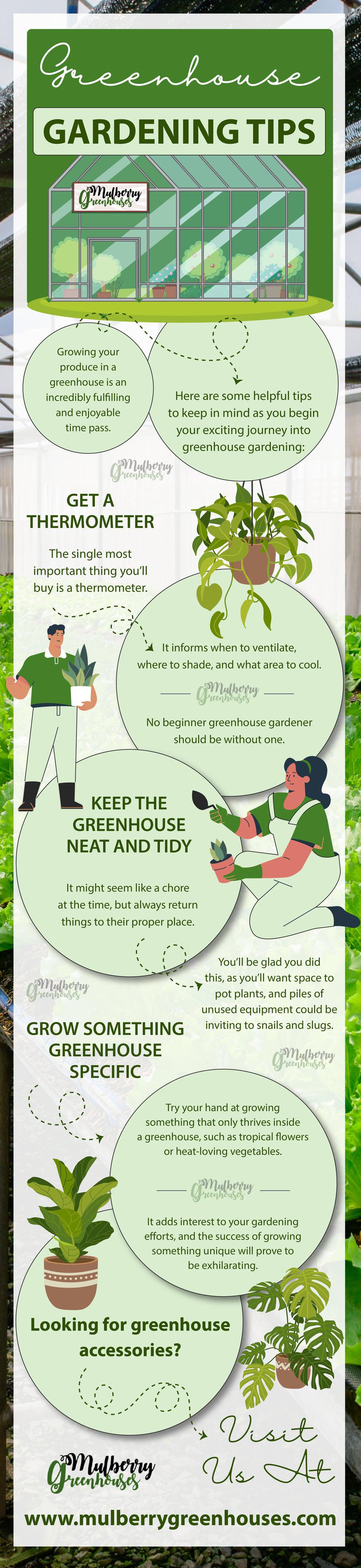 Greenhouse Gardening Tips - Infograph