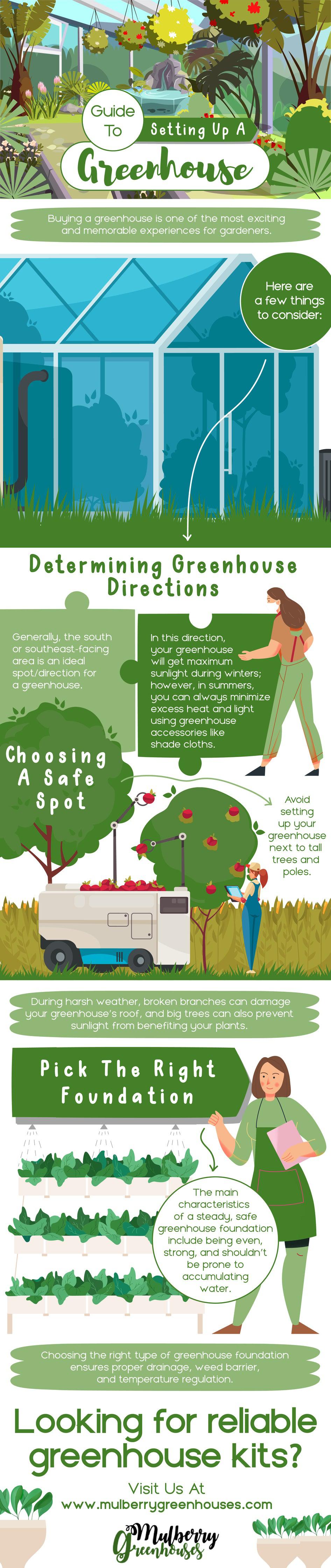 Guide To Setting Up A Greenhouse - Infograph