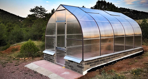 A Riga XL polycarbonate greenhouse