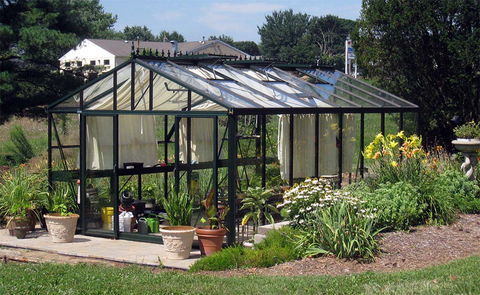 The Exaco Janssens Victorian glass greenhouse