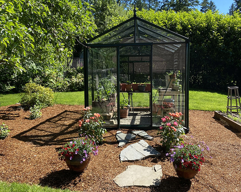 An efficient glass greenhouse