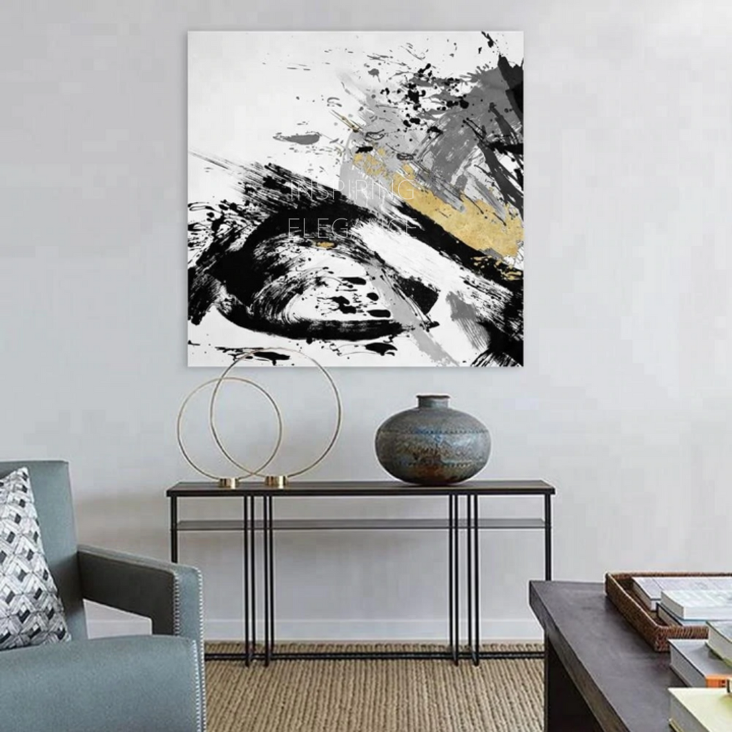 'Imperial' Abstract Canvas Oil Painting | Inspiring Elegance | Art