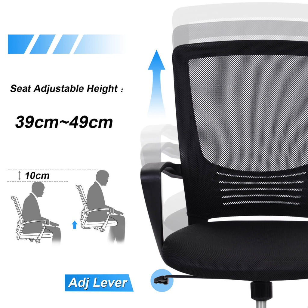 Mid Back Mesh Computer Office Chair