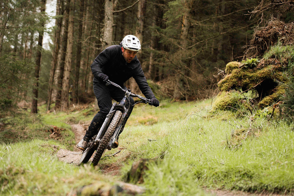 Andy riding Repeat Offender in the 7mesh Grit Pant