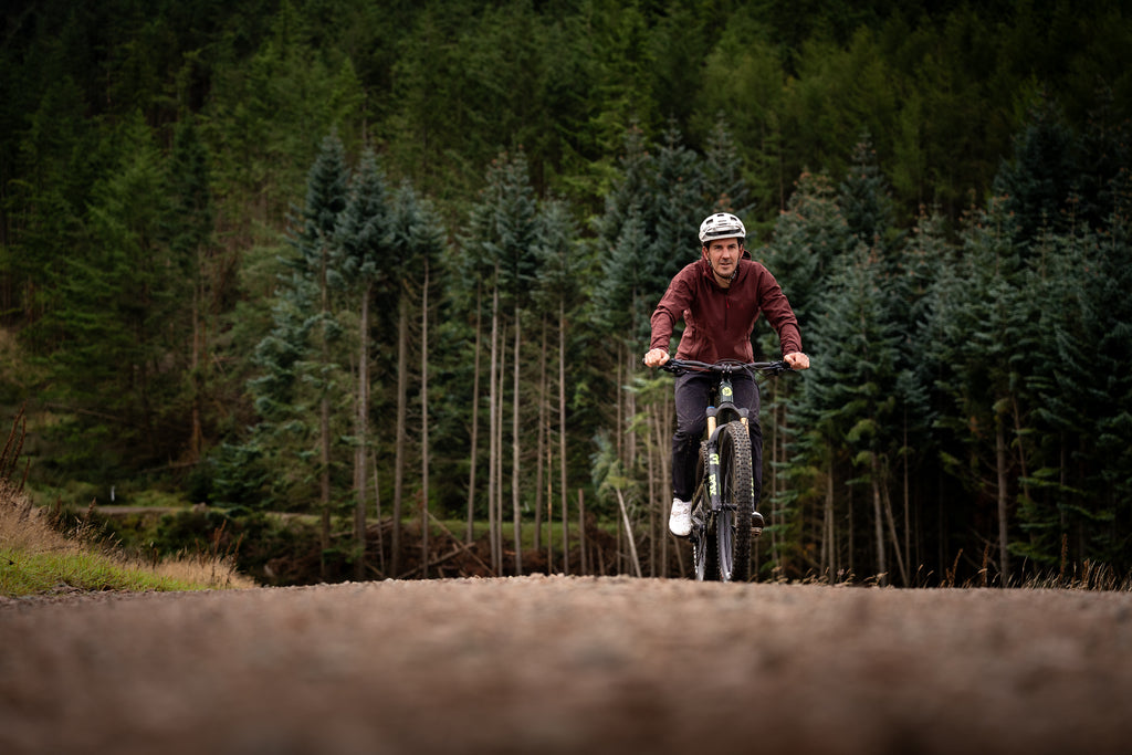 Neil riding Golfie in the 7mesh Grit Pant