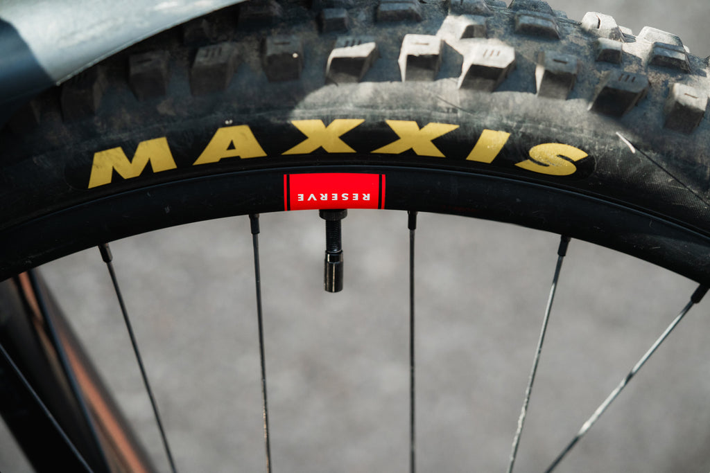 Maxxis Assegai on Reserve Alloy rim, with Fillmore valve