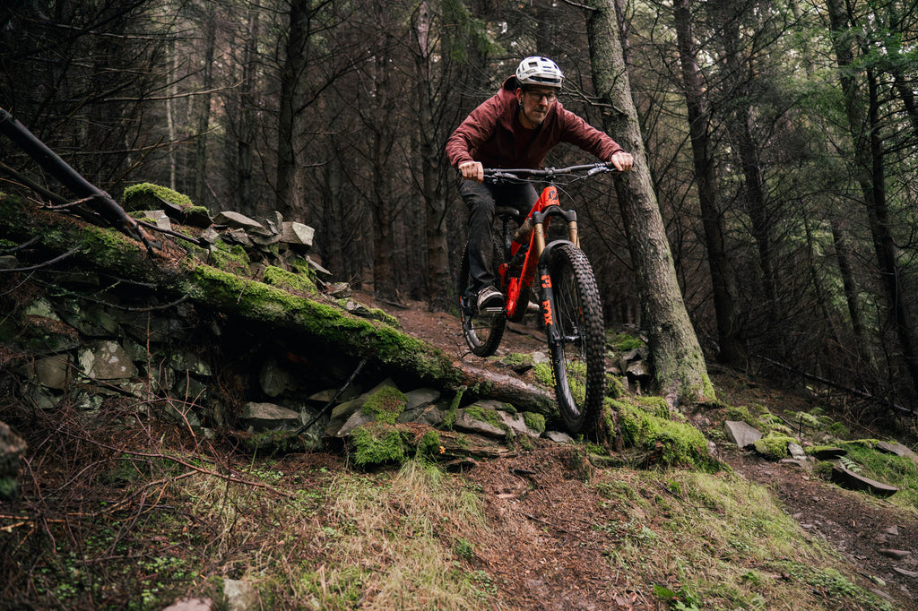 Neil riding the HD6 on Gold Run at Innerleithen DH trails