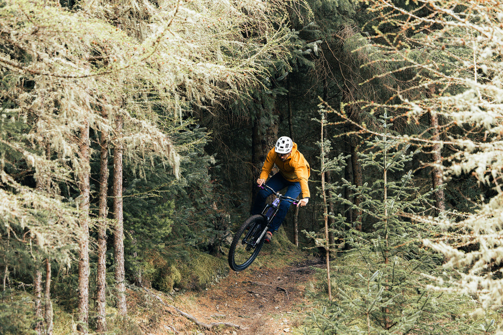 Innes on Innerleithen DH trails on the ibis HD6