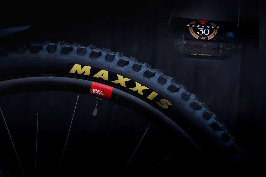 Maxxis Assegai tire on Reserve Carbon rim